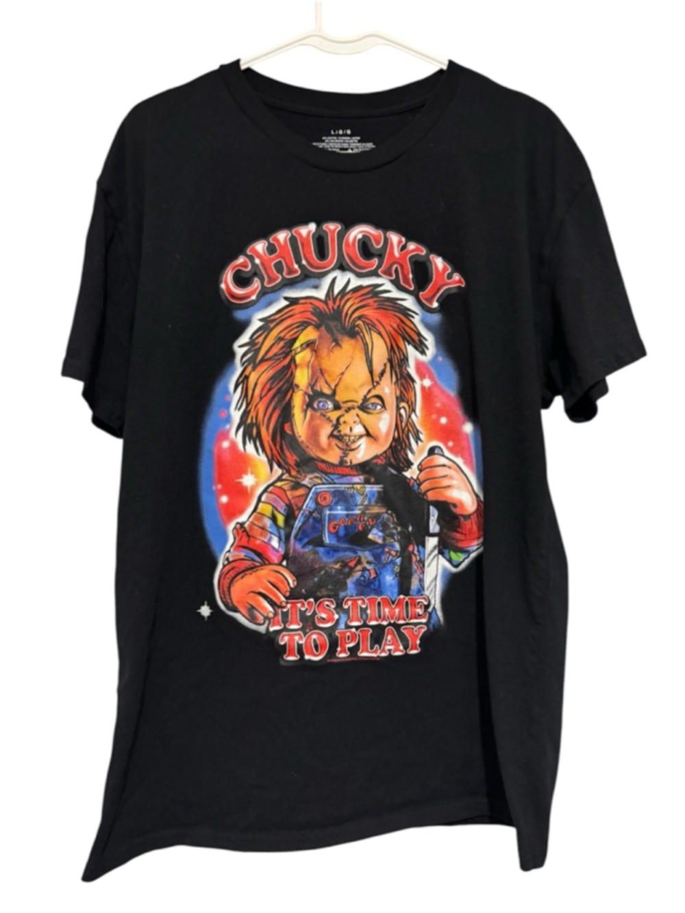 Men's Chucky t-shirt sz L Mad Engine